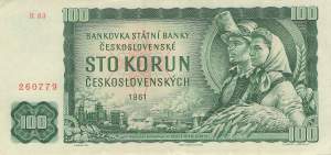 100 Korun p.91f 1961 XF